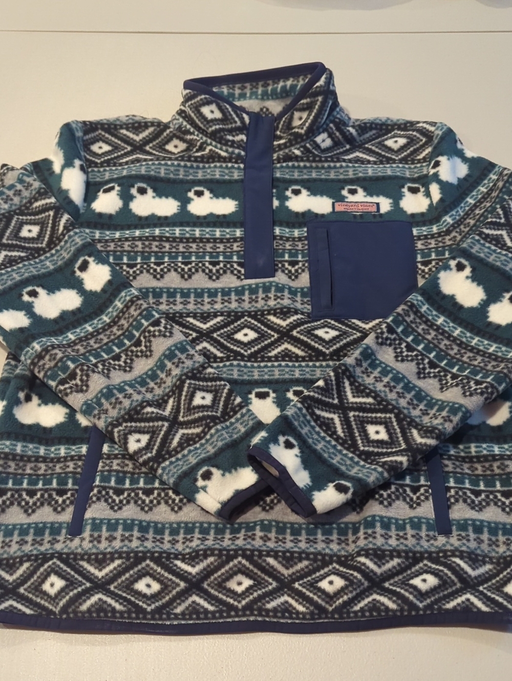 Vineyard Vines Fashion Knits Fleece 1/4 Zip Pullover